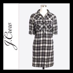J. Crew Flannel Shirt Dress